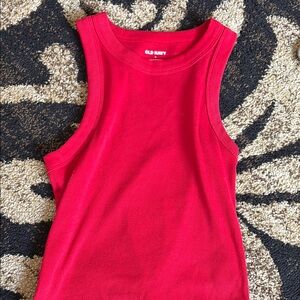 Old Navy Bright Red Sleeveless Top